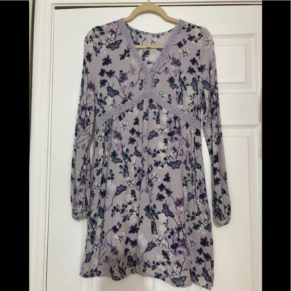 Purple butterfly dress